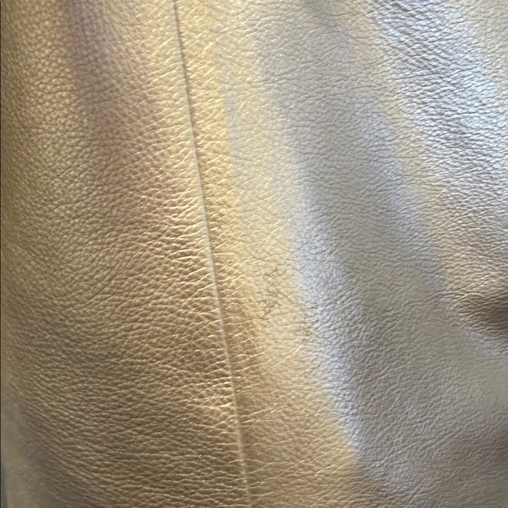 Metallic Pearl Shoulder Hobo with Tan Strap - Picture 15 of 16